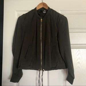 Olive Green Lightweight Bomber Jacket - H&M, 4